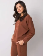 Mikina RV BL 6080.19 tmavo hnedá