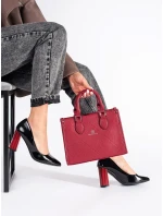 Luxusné čierne lodičky pre ženy na širokom podpätku Luxusné čierne lodičky pre ženy na širokom podpätku