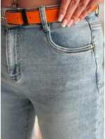 Dámske džínsové nohavice slim fit CURVITA modré FashionStreet UY2471 Dámske džínsové nohavice slim fit CURVITA modré FashionStreet UY2471