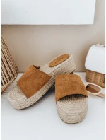 Dámske žabky SUMMERRY camel FashionStreet ZY0986 Dámske žabky SUMMERRY camel FashionStreet ZY0986
