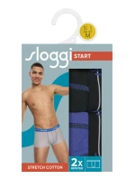 Pánske boxerky Start Hipster C2P box - UNKNOWN - modro-čierne V005 - SLOGGI