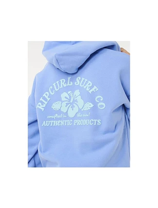 Dámska mikina RIP CURL Surf Puff Heritage Hood P/P, modrá Dámska mikina RIP CURL Surf Puff Heritage Hood P/P, modrá