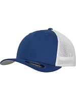 Flexfit 6511 6-panelová truckerová čiapka „Mesh“ 55.6511 kráľovská modrá/biela