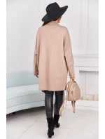 Kapska s vreckami tmavo béžová