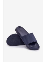 Lekkie Piankowe Klapki Męskie Big Star MM174323 Granatowe
