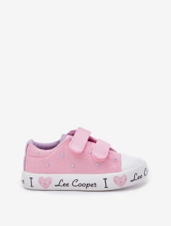 Dievčenské tenisky na suchý zips Lee Cooper LCW-25-02-3265K Pink