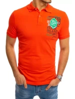 FashionStreet koralové polo tričko s potlačou PX0368