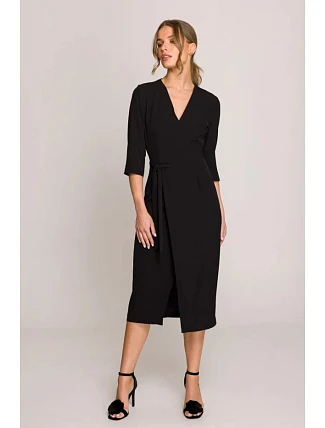 Dámske šaty S396 čierne – Stylove Dámske šaty S396 čierne – Stylove