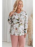 3652 DÁMSKE DLHÉ PYŽAMO DENISA 2XL–4XL 3652 DÁMSKE DLHÉ PYŽAMO DENISA 2XL–4XL