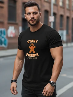 Pánske tričko s potlačou OLD BIRDERS čierne FashionStreet NX0108R