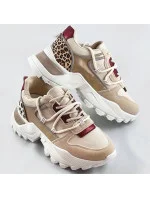 Béžové dámske športové topánky so zvieracím motívom (VIVI1038) Béžové dámske športové topánky so zvieracím motívom (VIVI1038)
