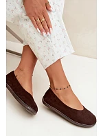 Dámske balerínky typu barefoot v čokoládovej farbe Hollin Dámske balerínky typu barefoot v čokoládovej farbe Hollin