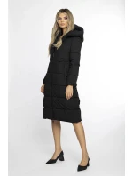 Ann Gissy Dámska zimná bunda s dlhým pásom Black (AG1-J9157) Ann Gissy Dámska zimná bunda s dlhým pásom Black (AG1-J9157)