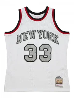 Mitchell & Ness NBA Cracked Cement Swingman Jersey Knicks 1991 Patrick Ewing M TFSM5934-NYK91PEWWHIT pánske