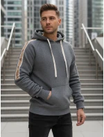 Pánska sivá mikina FashionStreet BX5945 Pánska sivá mikina FashionStreet BX5945