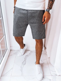 Pánske tmavosivé teplákové šortky FashionStreet SX2255
