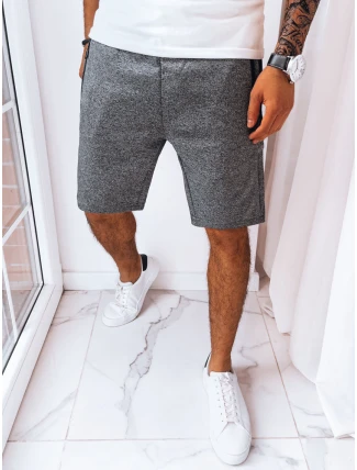 Pánske tmavosivé teplákové šortky FashionStreet SX2255 Pánske tmavosivé teplákové šortky FashionStreet SX2255