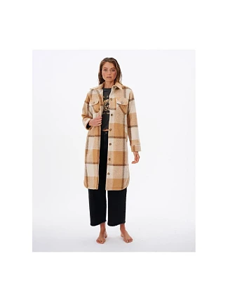 RIP CURL Breeze Check Jacket camel RIP CURL Breeze Check Jacket camel