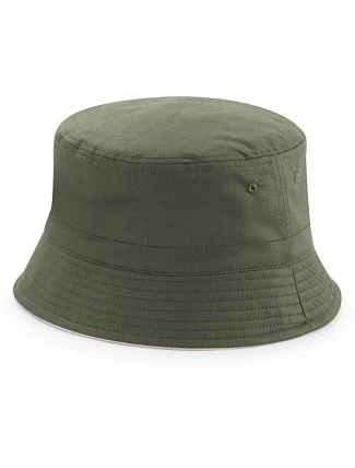 Beechfield B 686 Klobúk „Reversible Bucket Hat“ 53.0686 olivovo zelená/kameňová Beechfield B 686 Klobúk „Reversible Bucket Hat“ 53.0686 olivovo zelená/kameňová