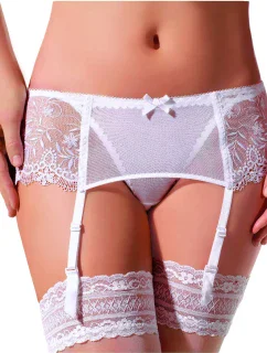 Romance 032 Biely podväzkový pás - Ewana