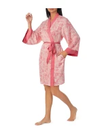 Dámsky župan YI2122673 ružový s potlačou - DKNY