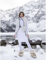 Ecru pérová vesta so stojatým golierom Továrenská cena (612)