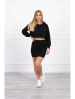 Súprava blúzky so sukňou čierna Súprava blúzky so sukňou čierna