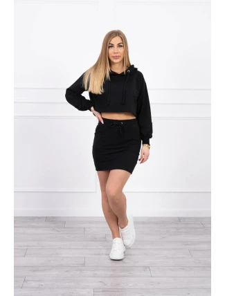 Súprava blúzky so sukňou čierna Súprava blúzky so sukňou čierna