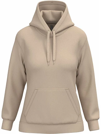 Kariban K 473 Dámska mikina s kapucňou 20.K473 light sand