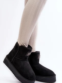 Wegańskie Wodoodporne Śniegowce Na Platformie D.Franklin DFSH371004 Czarne