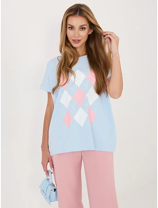 Blúzka RV BZ A1247.99 svetlo modrá