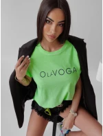 Dámske tričko 277745 neónovo zelené - Ola Voga