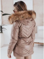 Dámska prešívaná zimná bunda SOLARIS cappuccino FashionStreet TY4010 Dámska prešívaná zimná bunda SOLARIS cappuccino FashionStreet TY4010