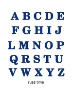 Výšivka monogram dve písmená Allegra skript Výšivka monogram dve písmená Allegra skript