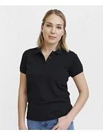 Pure Waste PQW Dámske polo tričko z hrubej bavlny 74.0PQW, šedá melírovaná