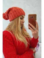 Milano fleecová čiapka K203 červená