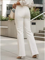 Dámske džínsy bootcut high rise white FashionStreet UY2960