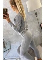 Šedá tepláková súprava