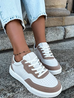 Dámske tenisky na platforme Big Star TT274278 Beige