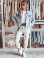 Dámske nohavice s opaskom MADELINA svetlo šedá FashionStreet UY2625 Dámske nohavice s opaskom MADELINA svetlo šedá FashionStreet UY2625