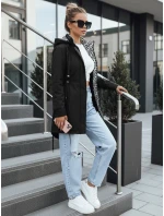 Dámska bunda parka s odnímateľnou kapucňou čierna FashionStreet TY5394