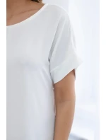 Šaty s vreckami ecru