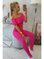 Fuchsiová súprava s volánikmi