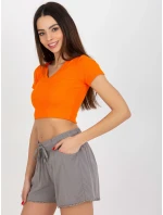 Dámske šortky D73760M61531KH šedá - FPrice