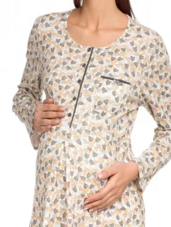 Dámska nočná košeľa 15386 - 425 - Potlač srdce - Vamp