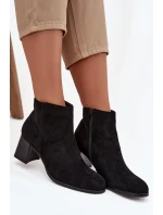 Dámske členkové topánky JH21-80 black - Marilou Dámske členkové topánky JH21-80 black - Marilou