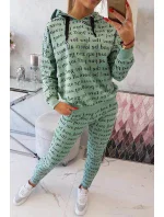 Tlačená sada tmavo mätová Tlačená sada tmavo mätová