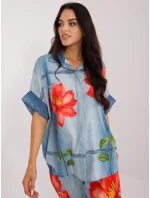 Košeľa DHJ KS 19007 1.30 modrá