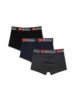 Pánske boxerky 3PACK GN-05 Black/grey/dark blue - Geographical Norway