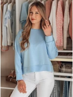 Dámska oversize maslová mikina s NUBISS modrá FashionStreet RY2803 Dámska oversize maslová mikina s NUBISS modrá FashionStreet RY2803